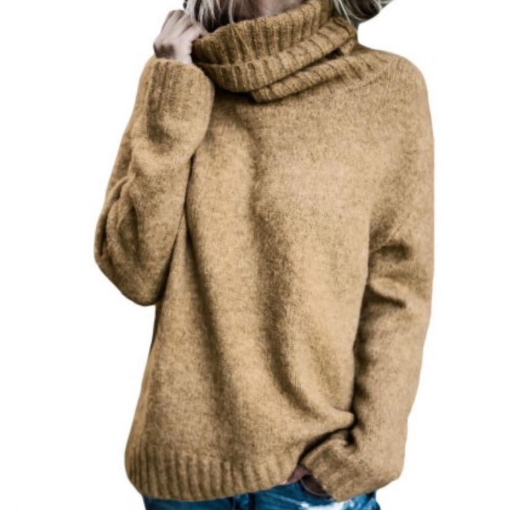 NWT! Cozy CowlNeck Knit Sweater w/Side Slit Detail